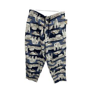 Joe Boxer Polar Bear Print Pajama Pants 2X Elastic Waist Cotton Lounge Pants